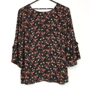 DR2 by Daniel Rainn Floral Blouse Size M